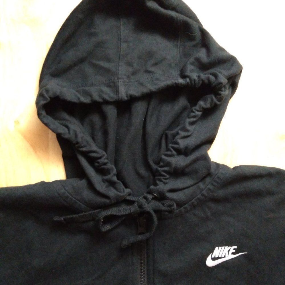 Nike Crop Top Zipper Hoodie Sweatshirt